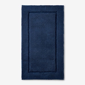 Legends Midnight Blue 40 in. x 24 in. Cotton Bath Rug