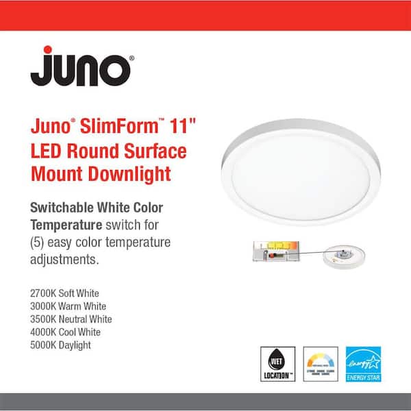 Juno slimform led surface mount downlights sales