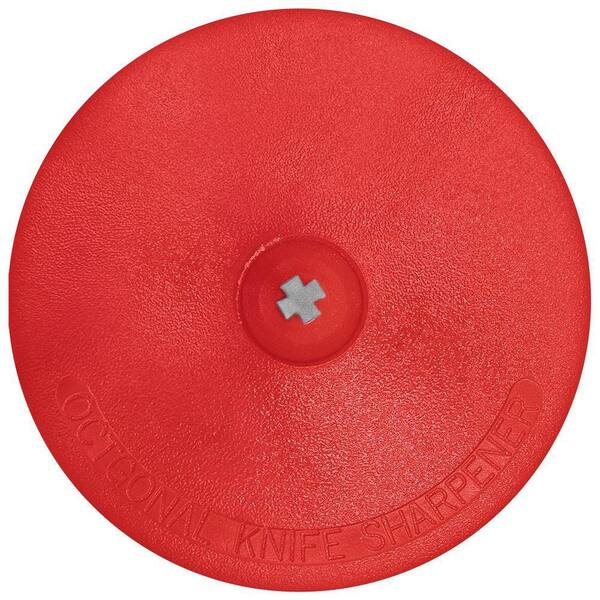 ZENPORT Tungsten Carbide Sharpener, Removeable Hand Guard in Red