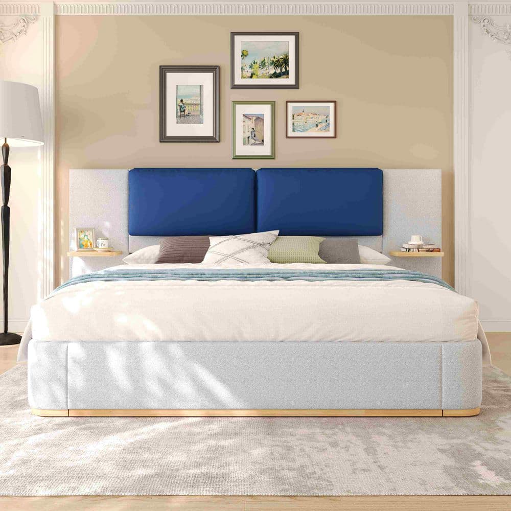 Polibi Upholstered Frame Platform Bed...