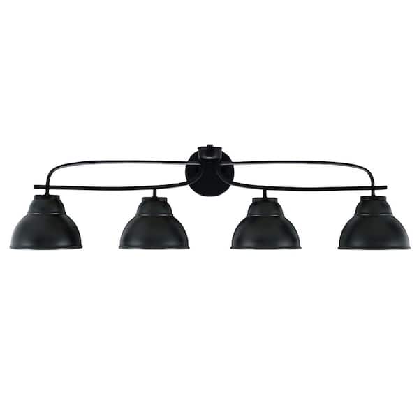 Unbranded Olympia 39.25 in. 4-Light Matte Black Vanity Light