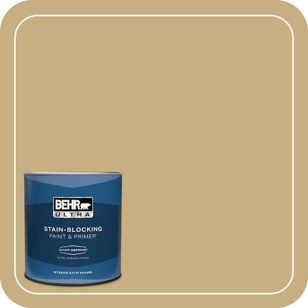 BEHR ULTRA 1 qt. #MQ2-29 Cliff Ridge Extra Durable Satin Enamel Interior Paint & Primer