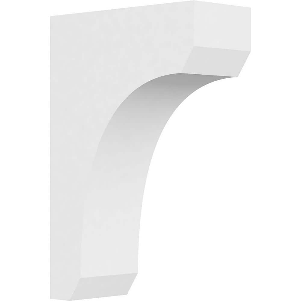 White Architectural Grade PVC Decorative Corbel 12"H x 3"W x 8"D