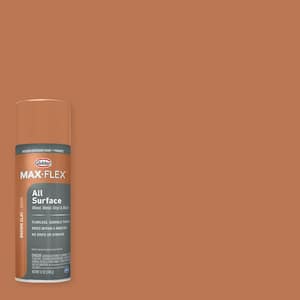 GLIDDEN MAX FLEX 12 oz. Satin Brown Clay Interior/Exterior All Surface  Spray Paint and Primer GMF1030-54 - The Home Depot
