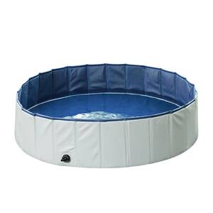Foldable 47 in. Round 11.8 in. D Kiddie and Pet Pool