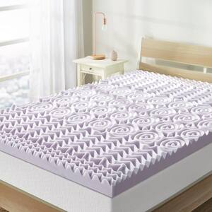 3 in. King 5-Zone Memory Foam Mattress Topper with Lavender Infusion
