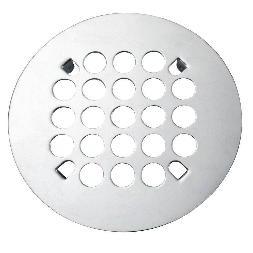 Westbrass 4-1/4 in. Florestone Snap-In Shower Strainer in Polished  Chrome D3191-26 The Home Depot