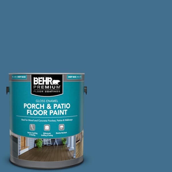 BEHR PREMIUM 1 gal. #M500-5 Sojourn Blue Gloss Enamel Interior/Exterior Porch and Patio Floor Paint