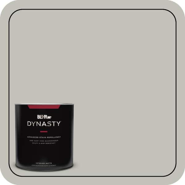 BEHR DYNASTY 1 qt. #PPU25-09 Foggy London Matte Interior Stain-Blocking Paint & Primer