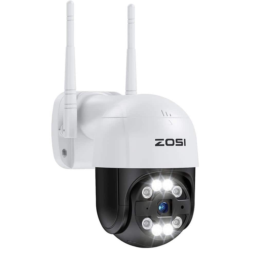 ZOSI 1080p Wi-Fi Pan/Tilt Security Camera, Wireless Surveillance System  with Human Detection, 2-Way Audio 1NC-2892J-W-US-A5 - The Home Depot