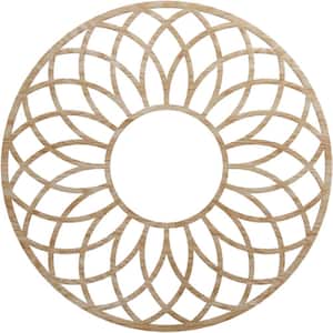 34 in. x 11.625 in. x 0.25 in. Wood Medallion Moulding