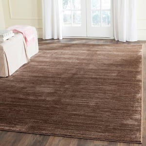 Vision Brown 7 ft. x 7 ft. Square Solid Area Rug