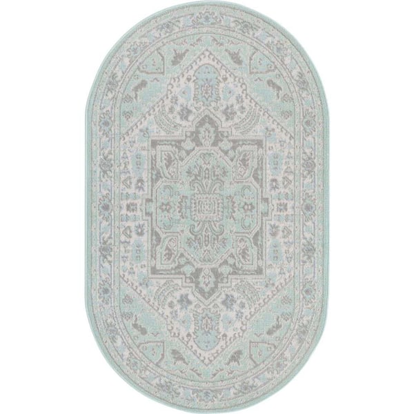 Unique Loom Mint 3 ft. 3 in. x 5 ft. 3 in. Whitney Milano Area Rug