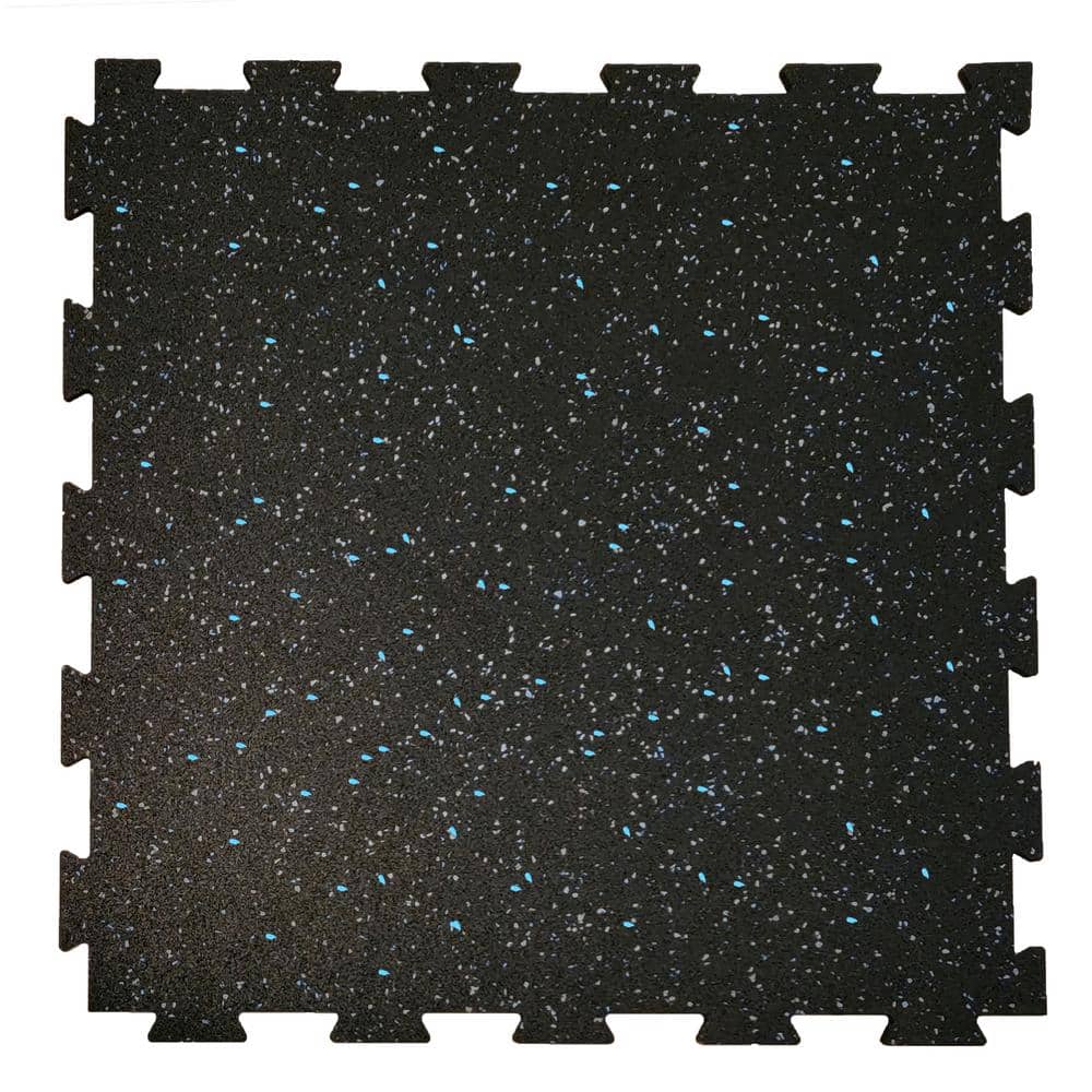Pro Series Grey/Blue-DDE 6 mm 24 in. W x 24 in. L Interlocking Rubber Tile Box of 10 (40 sq. ft.) price history on PriceWatchPro