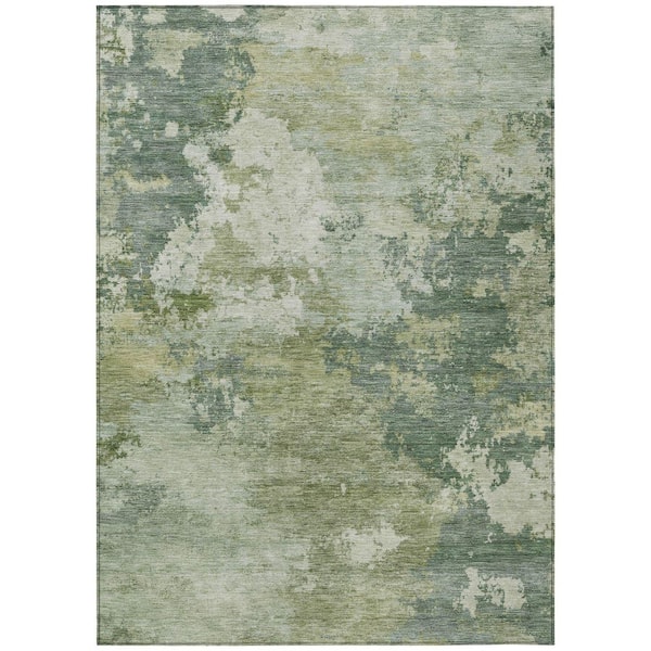 Chantille Machine Washable Indoor/Outdoor Abstract ACN2367 Fern 9 ft. x 12 ft. Area Rug