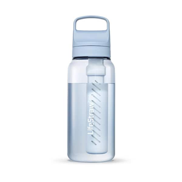 LIFESTRAW Go Series 1 l Water Filter Bottle, Icelandic Blue