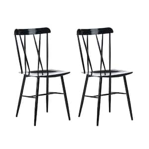 Savannah Metal Dining Chair, Black (Set of 2)