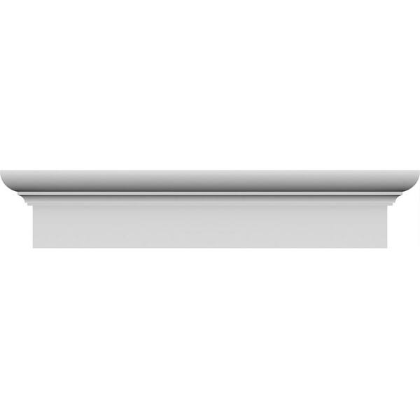 Ekena Millwork 1-3/4 in. x 130 in. x 6-1/4 in. Polyurethane Standard Crosshead Moulding