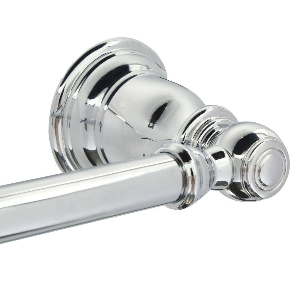 Kingsley 24-Inch Chrome Wall Mounted Towel Bar
