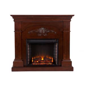 Dover 44.75 in. W Electric Fireplace in Mahogany