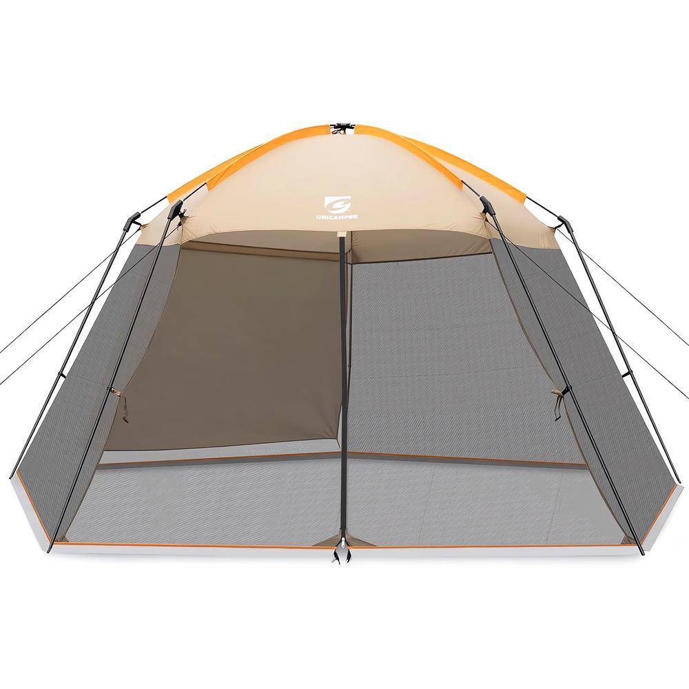 Screen House Khaki 13.5x13 Ft Gazebo Mosquito Tent UPF 50+ Canopy