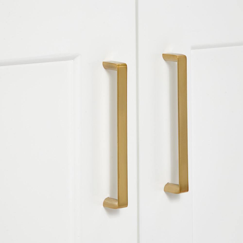 Taylor 60'' White Freestanding Single Vanity with Brass Hardware