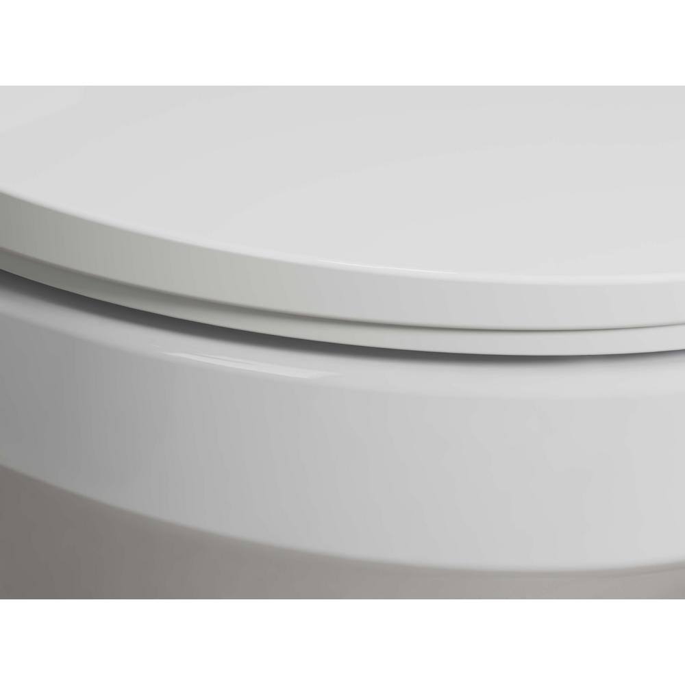White Quiet-Close Elongated Toilet Seat with ReadyLatch