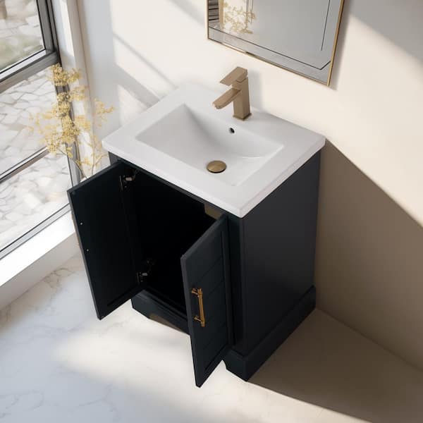 Vanity Art 24 in. W x 18 in. D x 34.5 in. H Single Sink