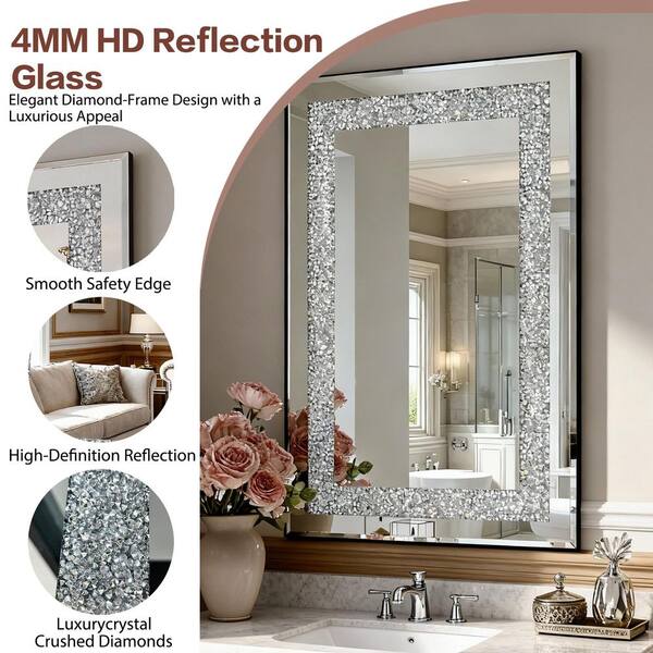 Elegant wooden frame with sparkling lab, diamond ice trim.New Amazon.com - GUFONKOD 16x20 Solid Wood Bling Select Poster  main image 4