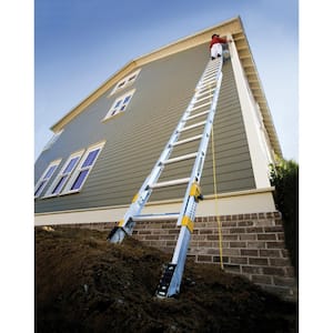24 ft. Aluminum D-Rung Equalizer Extension Ladder with 250 lb. Load Capacity Type I Duty Rating