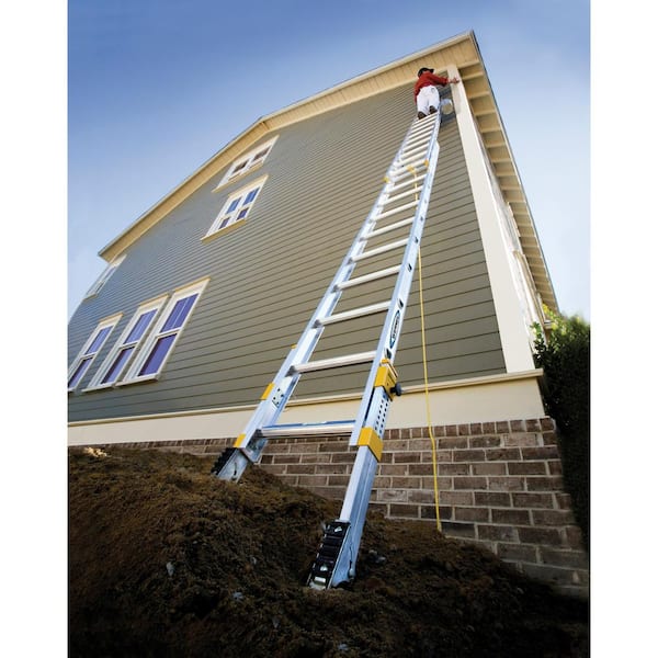 24 ft. Aluminum D-Rung Equalizer Extension Ladder with 250 lb. Load Capacity Type I Duty Rating