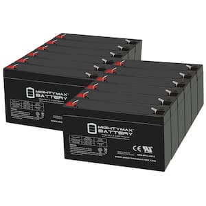 ML7-6 - 6-Volt 7 AH, F1 Terminal, Rechargeable SLA AGM Battery 12 Pack