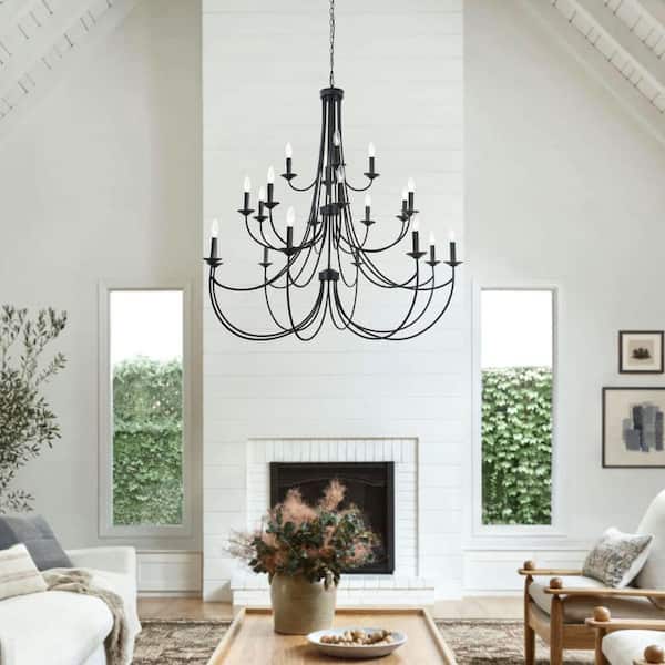 超激安 20 Boise Maxax -Light Chandelier Classic Style Candle Black 洋書