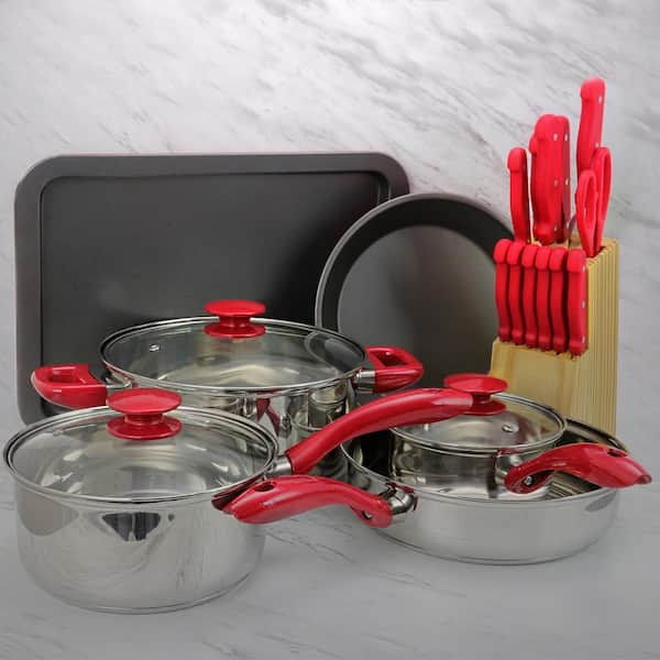 Kitchen Utensil Set with Holder, 22 Pcs Cooking Utensils for