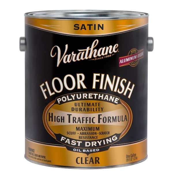 Varathane 1 gal. Clear Satin 350 VOC Oil-Based Floor Finish Polyurethane (2-Pack)