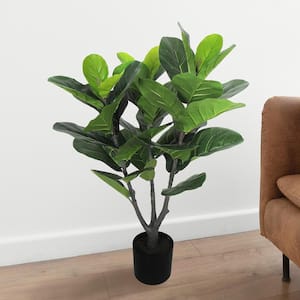 3 ft. Real Touch Artificial Fiddle Leaf Fig Tree in Pot