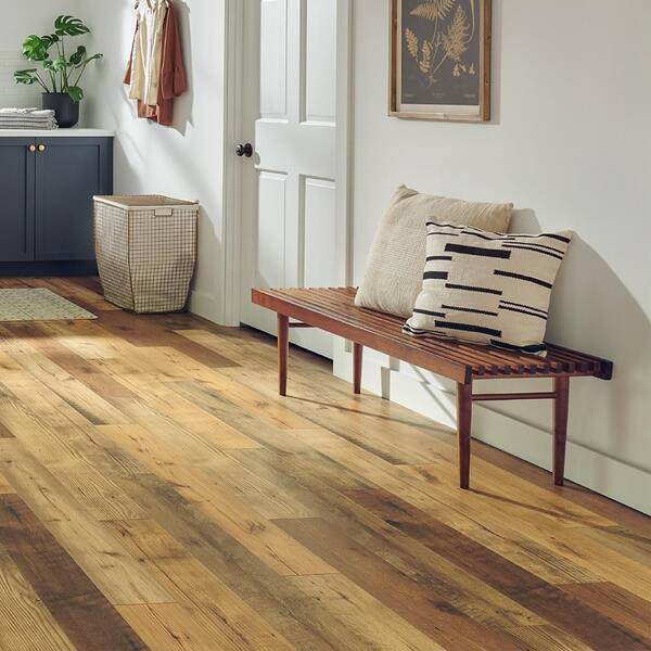tobacco oak pergo Pergo Take Home Sample-Smoked Umber Brown Oak Waterproof Laminate Wood  Flooring PE-320733