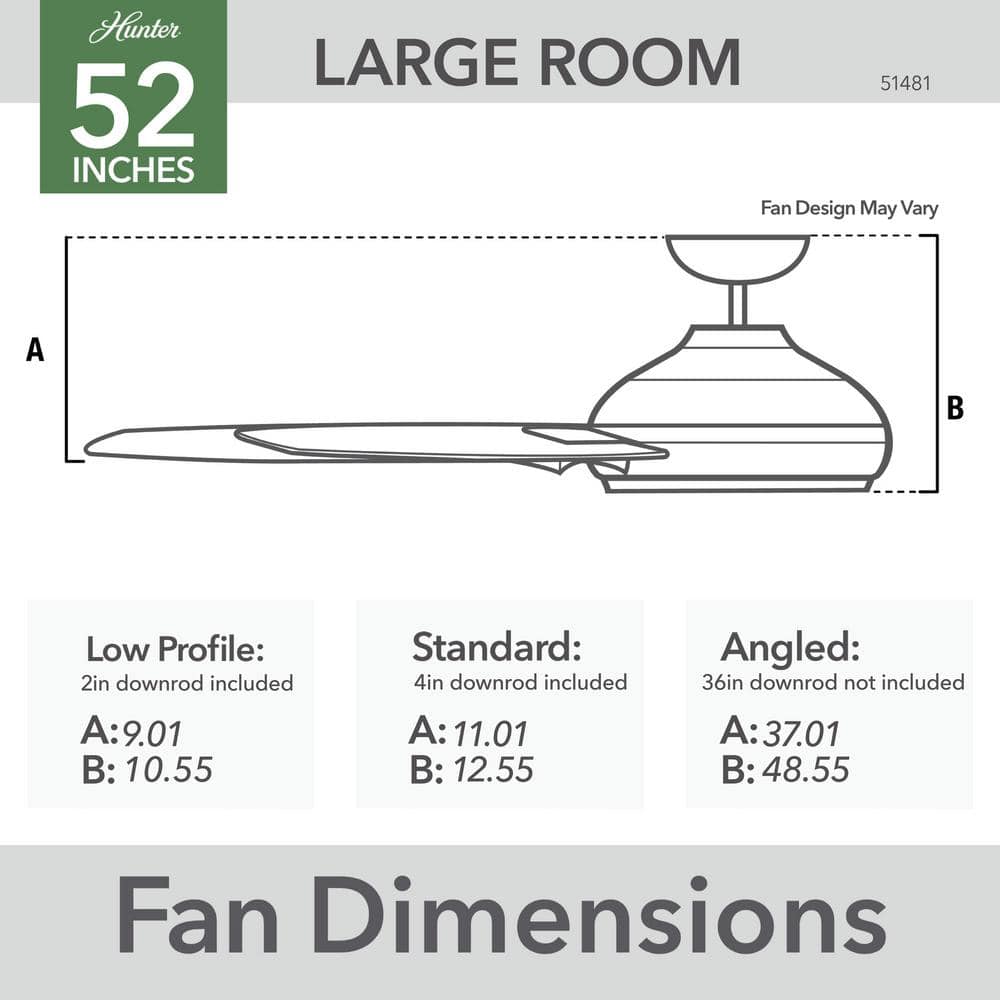 52" Premier Bronze Outdoor Ceiling Fan with Wall Control