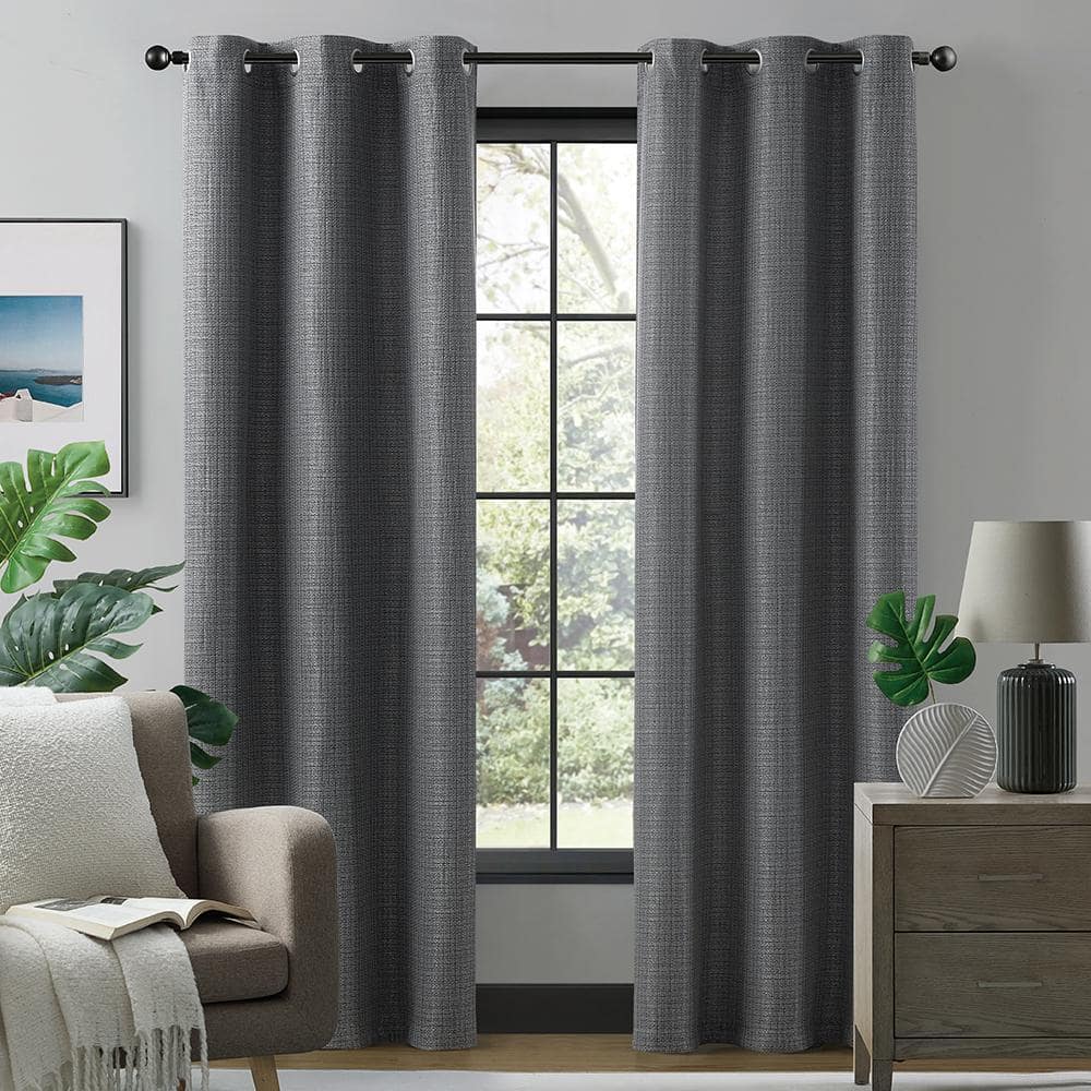 LiGHTSOUT with EnerShield Technology Morgan Gray 38 in. W x 84 in