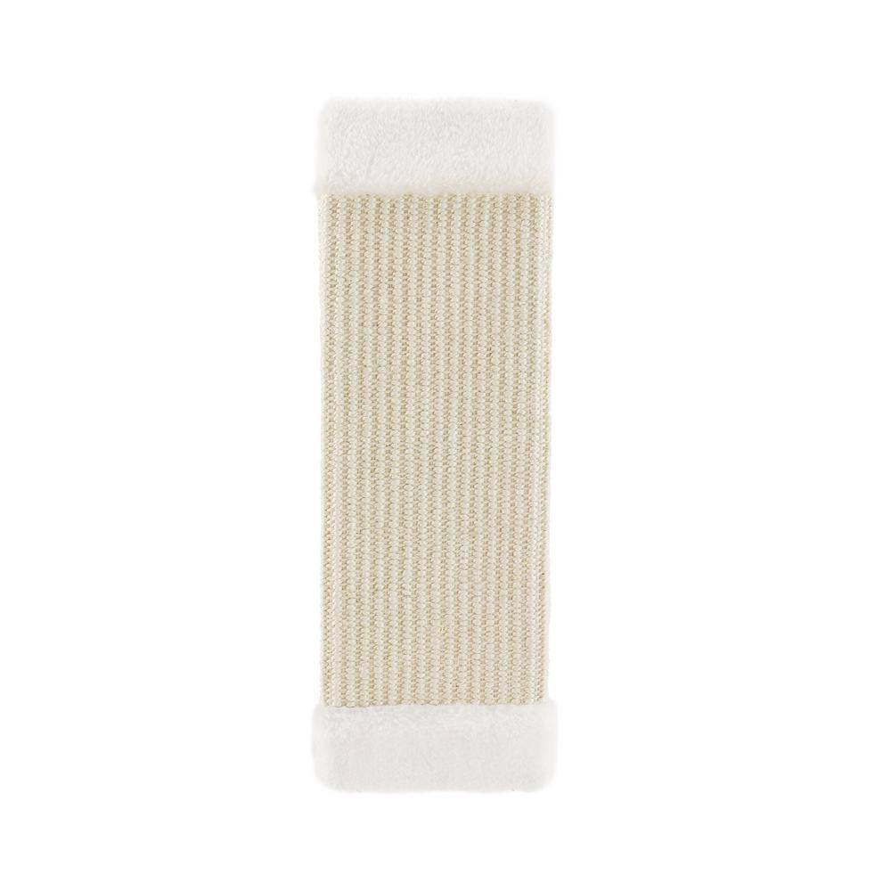 White Wall-Mounted Sisal Cat Climber with Platforms