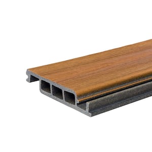 DuxxBak Water-Shedding 1 in. x 6 in. x 12 ft. Dark Mahogany