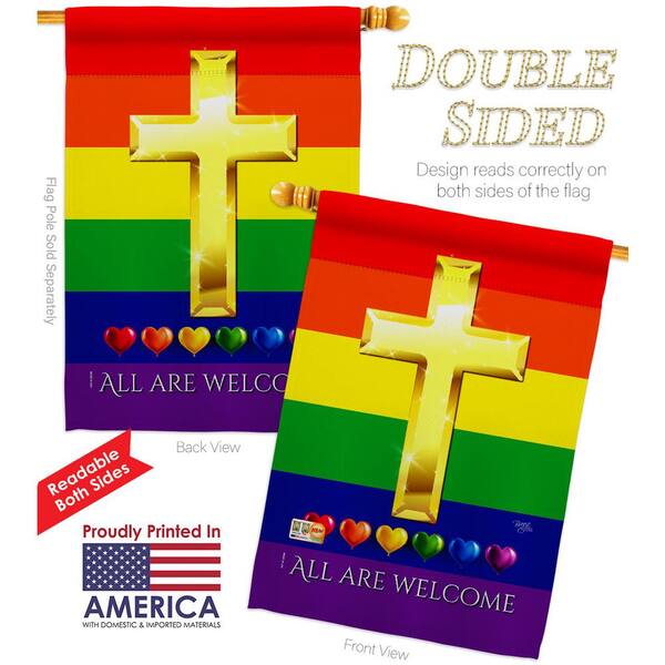 Welcome To Our Home   Double Sided Soft Flag   **GARDEN SIZE** FG1314 