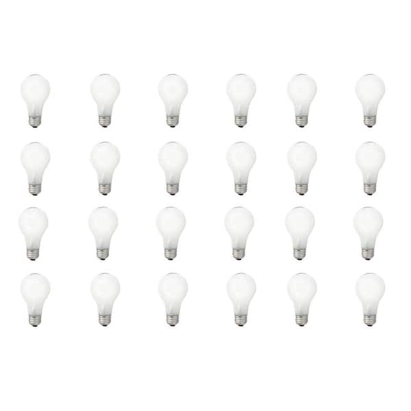 Sylvania 60-Watt Incandescent A19 Standard Coat Light Bulb (24-Pack)