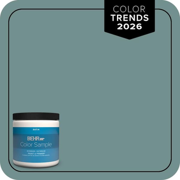 BEHR PREMIUM PLUS 8 oz. #PPU12-03 Dragonfly Satin Enamel Interior/Exterior Paint & Primer Color Sample