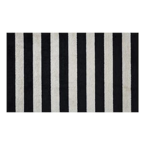 In-Home Washable/Non-Slip Farm House Stripes 2 ft. 3 in. x 3 ft. 11 in. Area Rug & Mat