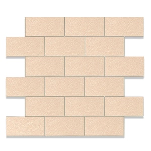12 in. x 12 in. PVC Glitter Beige Peel and Stick Backsplash Subway Tiles for Kitchen (20-Sheets/20 sq. ft.)