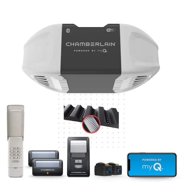 3/4 HP Smart Quiet Belt Drive Garage Door Opener (2-Pack)