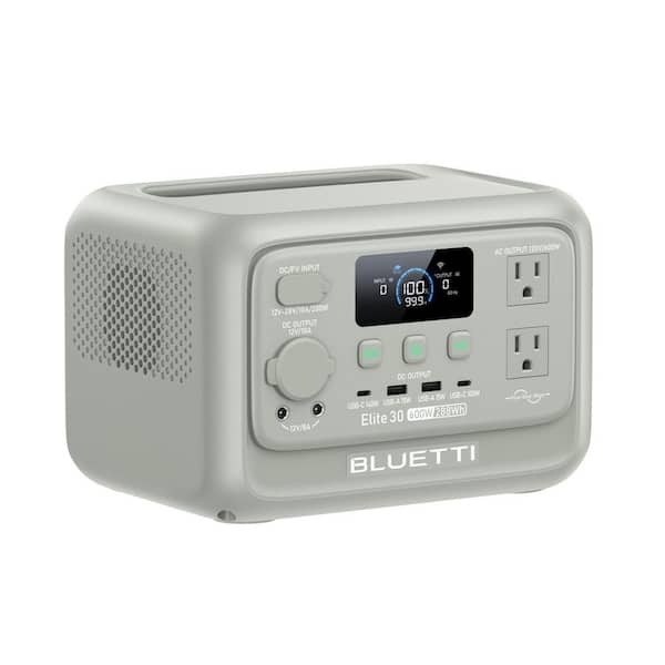 600W Continuous/1500W Peak Output 288Wh Portable Power Station, Push Button Start Battery Solar Generator for Campsite