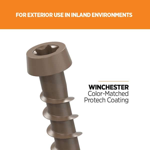 #10 2-1/2 in. Winchester Star Drive Trim-Head Composite Deck Screw (100-Count)