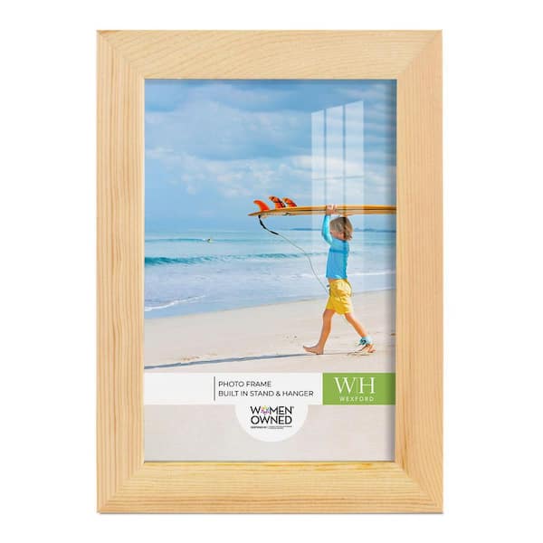 Wexford Home Woodgrain 5 in. x 7 in. Natural Wood Picture Frame WF513C ...